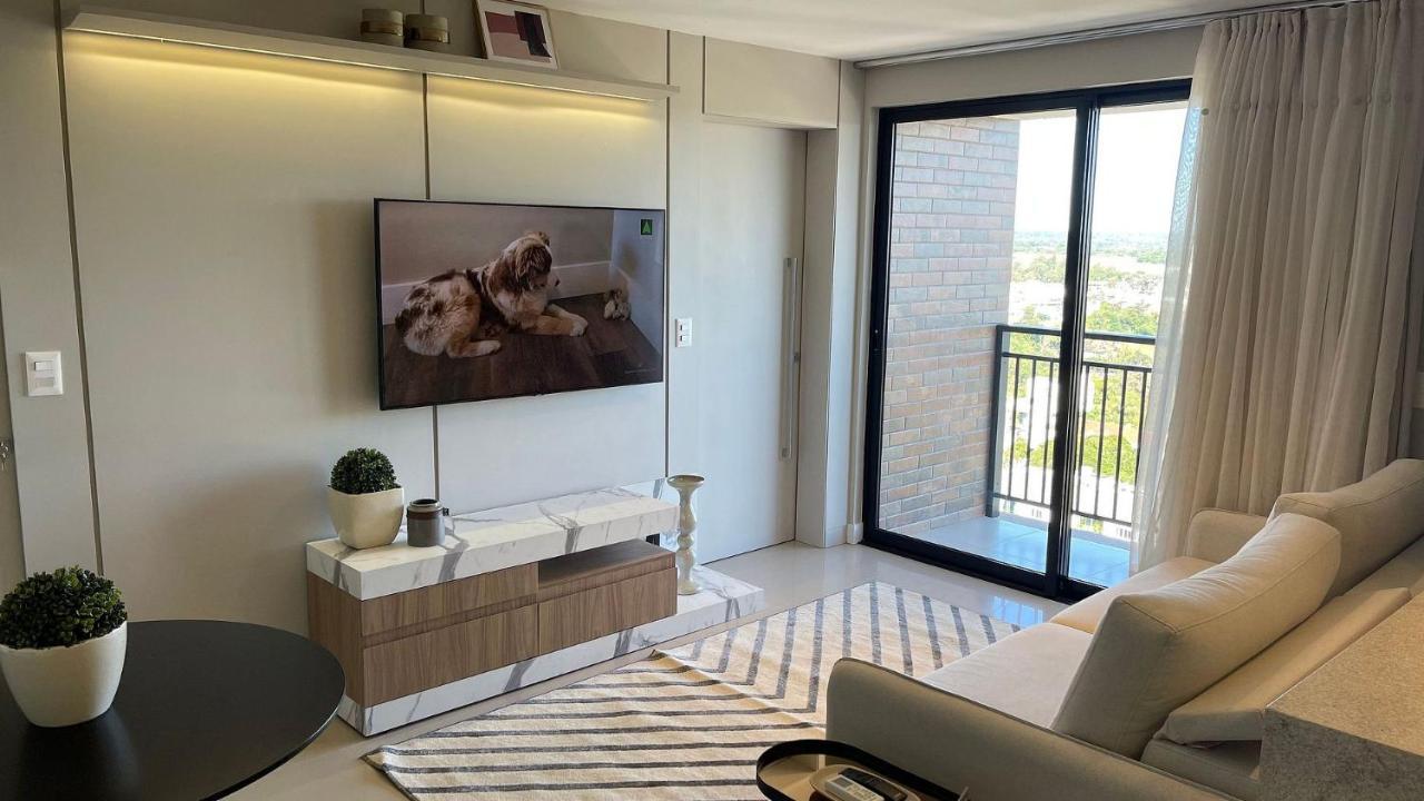 Appartement Studio No Ultimo Andar No Centro De Foz Com Vista Para O Rio Parana à Foz do Iguaçu Extérieur photo